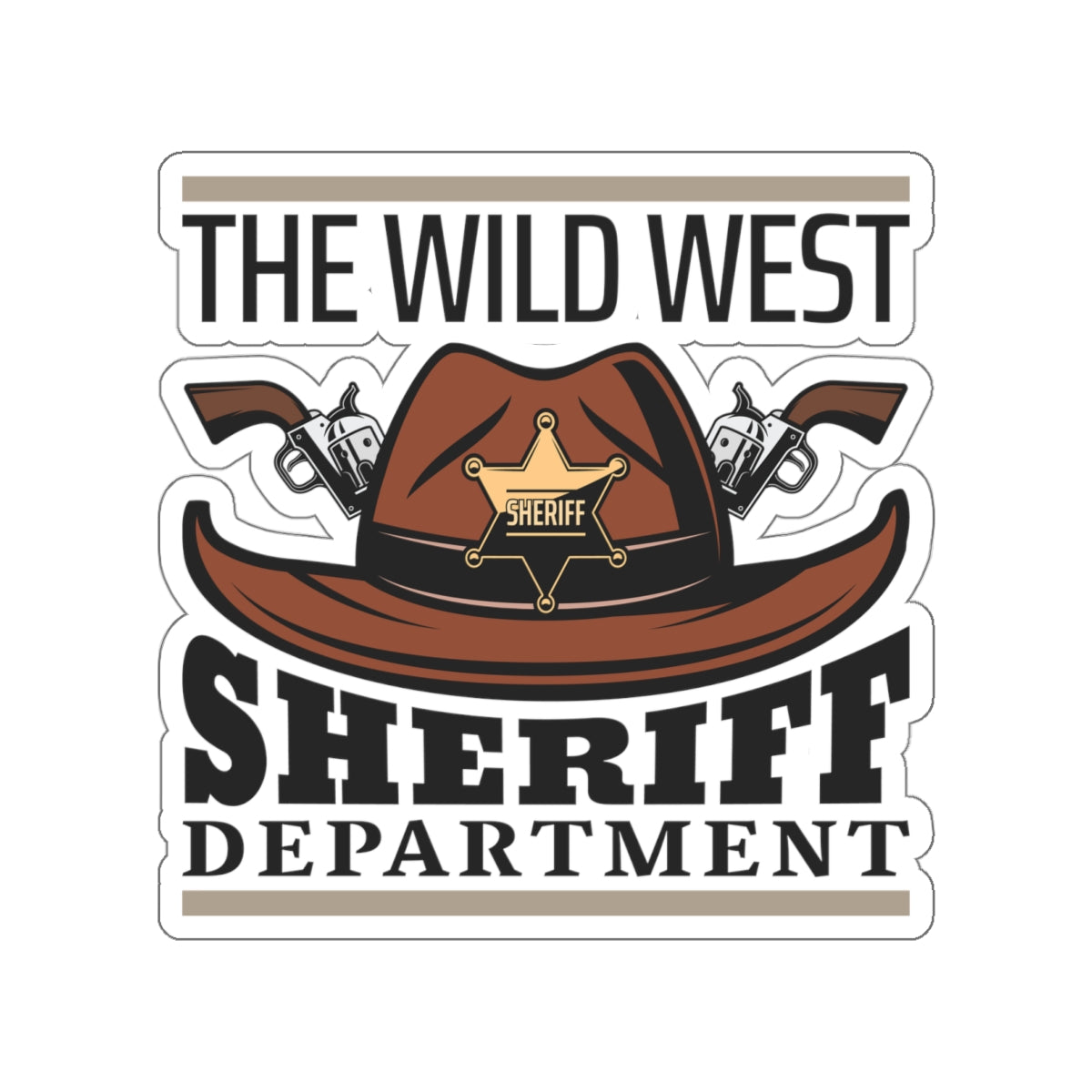 Die-cut stickers - The Wild West - Sheriff Department