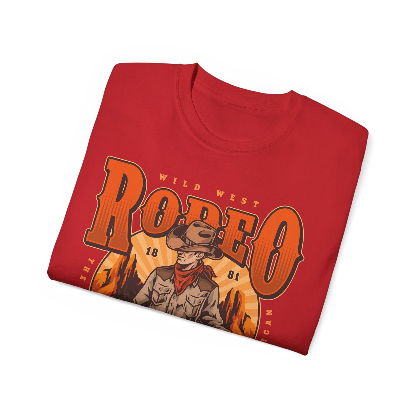 Unisex Ultra Cotton Tee - Wild West Rodeo - True American - The Wild West At Its Best