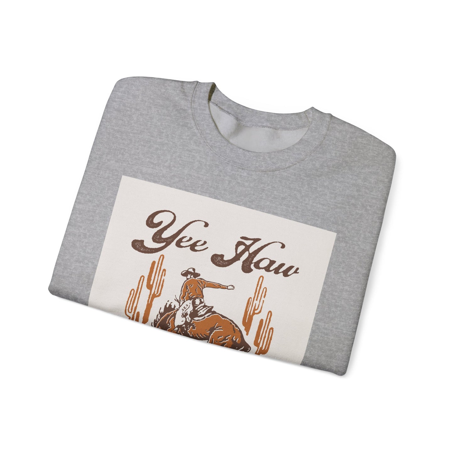 Crewneck Sweatshirt - Wild West Cowboy - Yee Haw