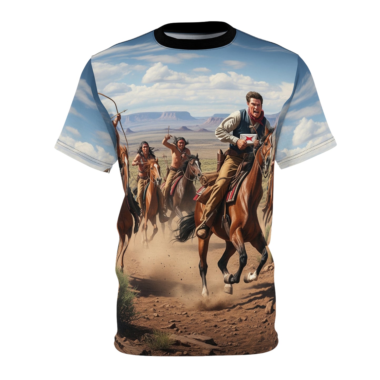 All Over Print Pony Express Escape Tee