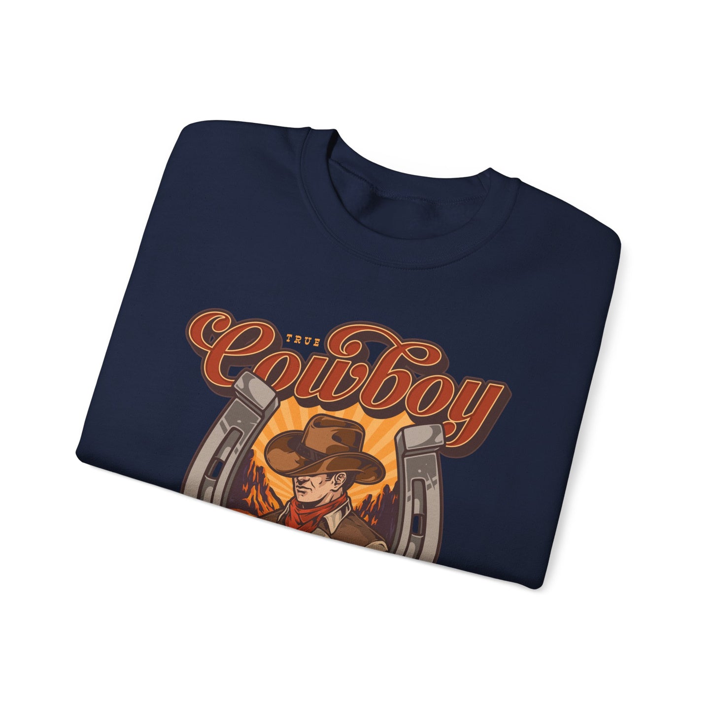 Crewneck Sweatshirt - True Cowboy - Real Wild West