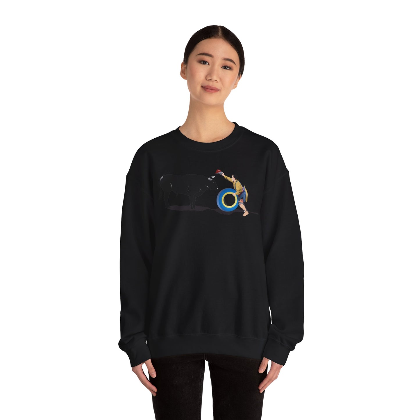 Crewneck Sweatshirt - Clown and Bull