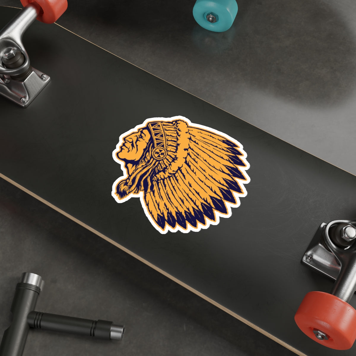 Die-cut stickers - Indian Chief