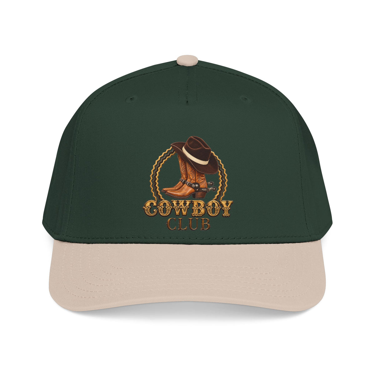 Mid Profile Baseball Cap — Cowboys - Cowboy Club - Color - 3D Transparent