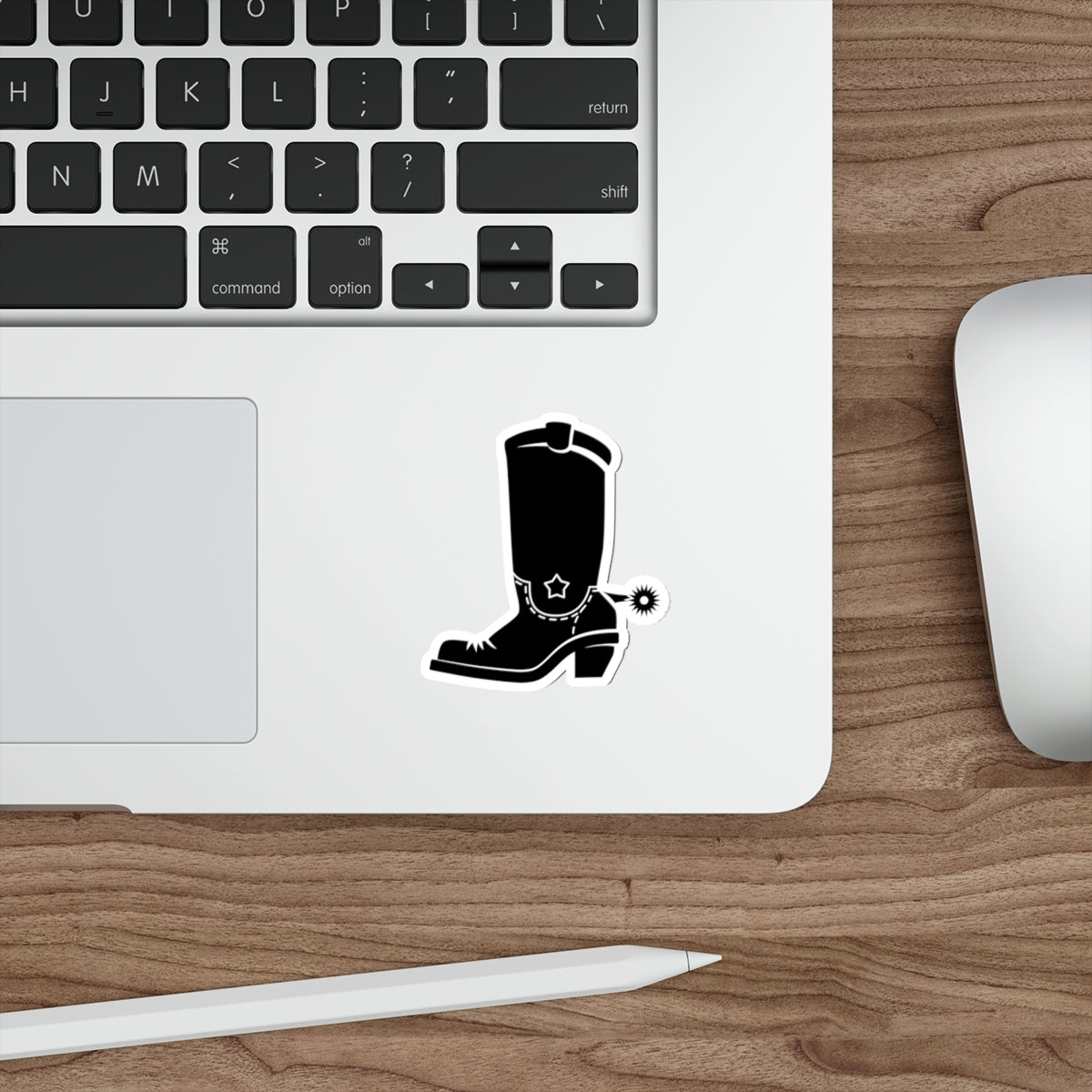 Die-cut stickers - Western Boot with Spur X 300