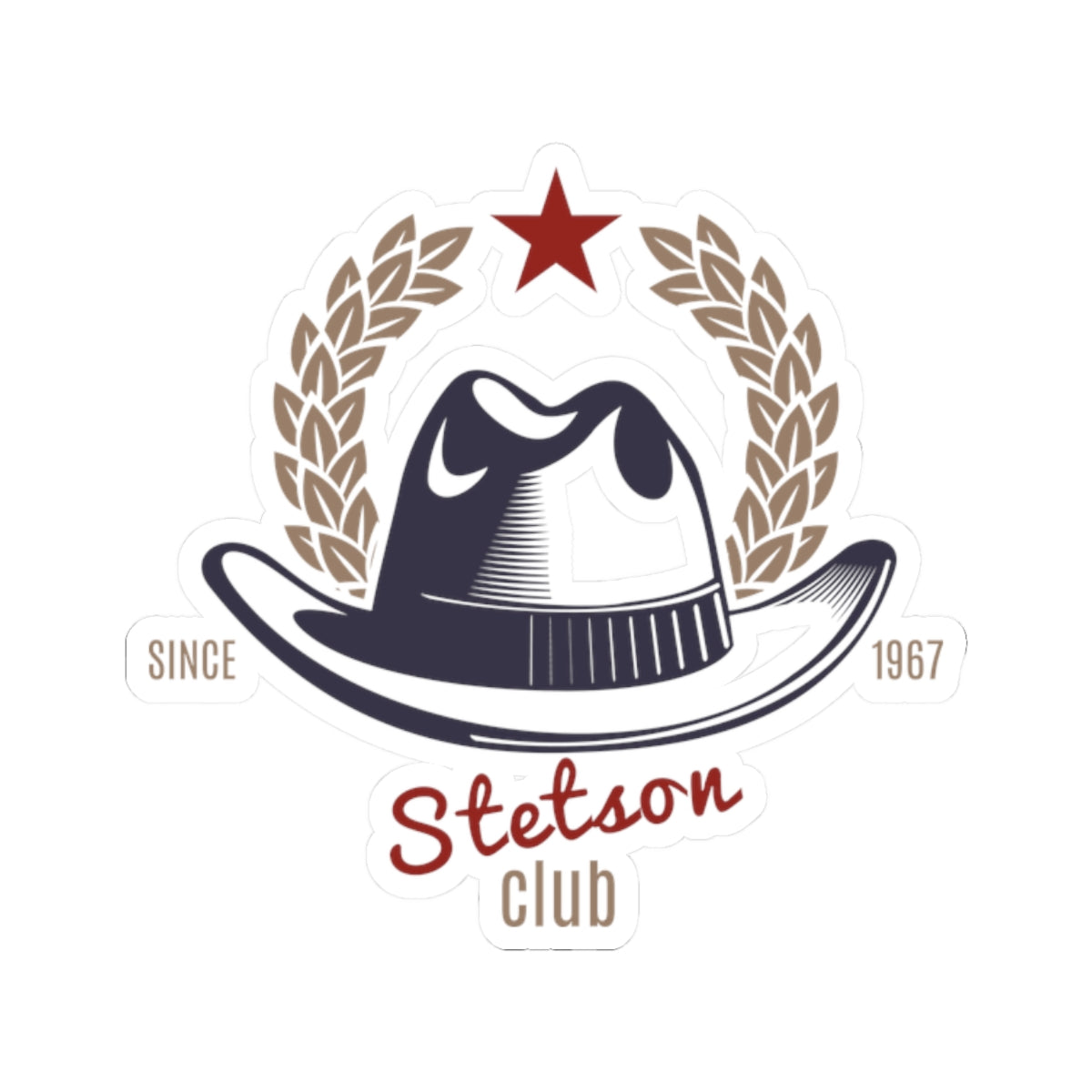 Kiss-Cut Stickers - Stetson Club