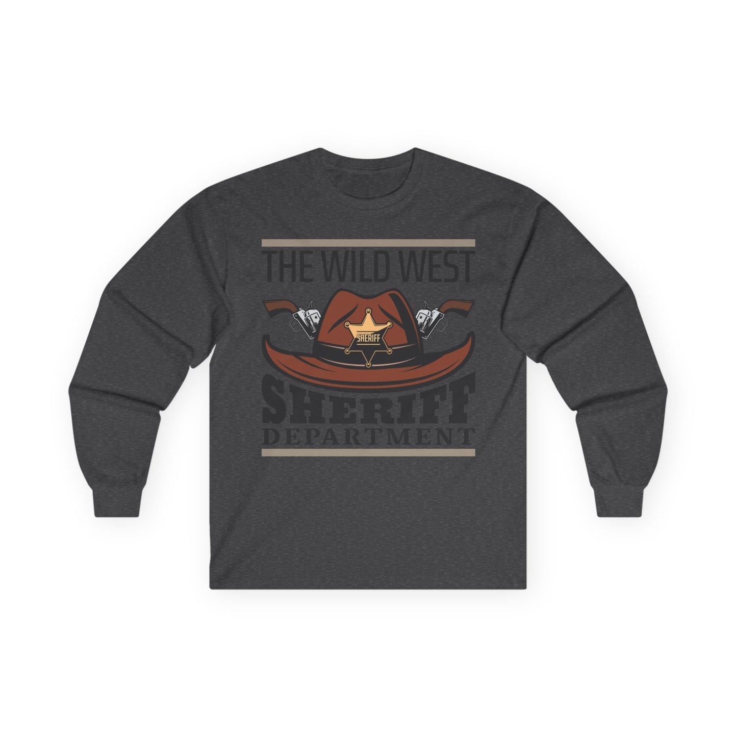 Unisex Ultra Cotton Long Sleeve Tee - The Wild West - Sheriff Department