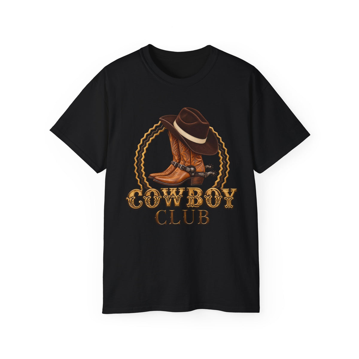 Unisex Ultra Cotton Tee - Cowboys - Cowboy Club - Color - 3D Transparent