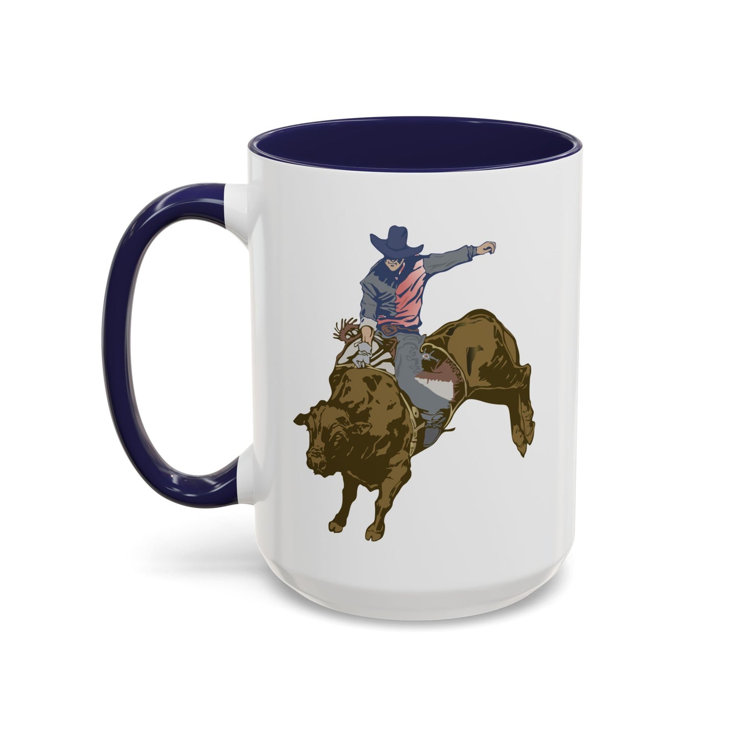 Accent Coffee Mug (11, 15oz) - Cowboy - Rodeo