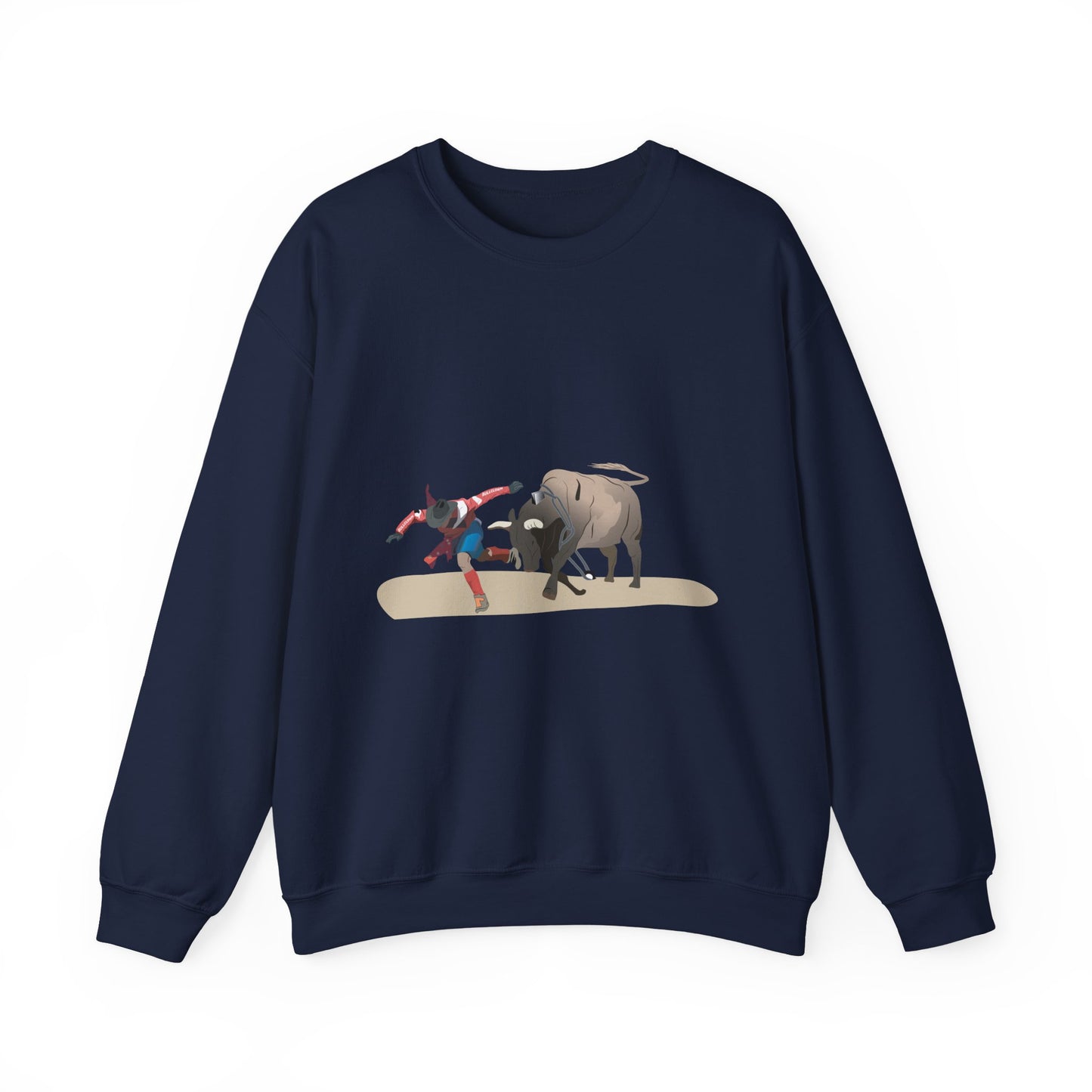 Crewneck Sweatshirt - Rodeo - Bull and Clown