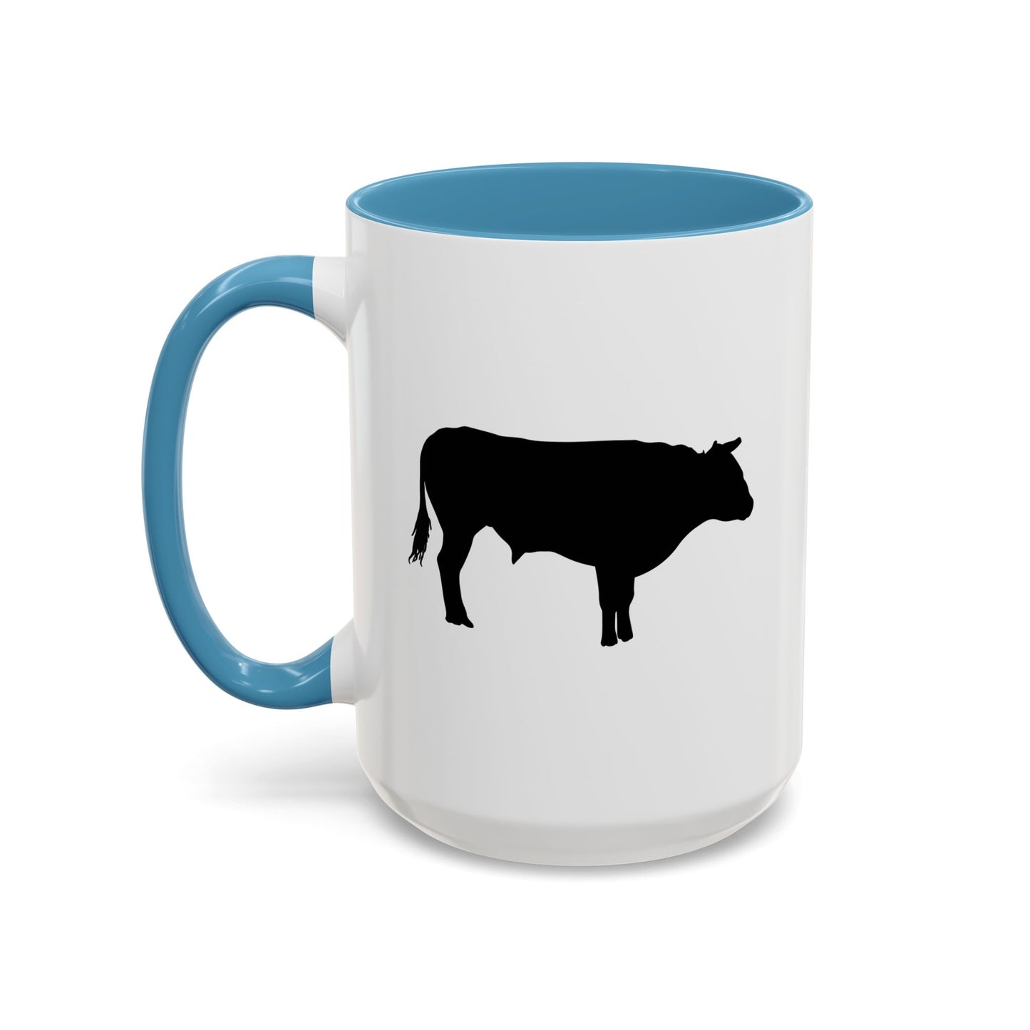 Accent Coffee Mug (11, 15oz) - Bull - Silhouette
