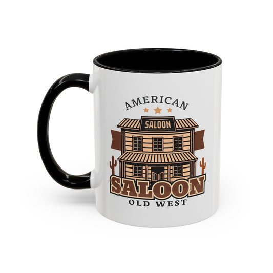 Accent Coffee Mug (11, 15oz) - American Cowboy - Saloon - Wild West