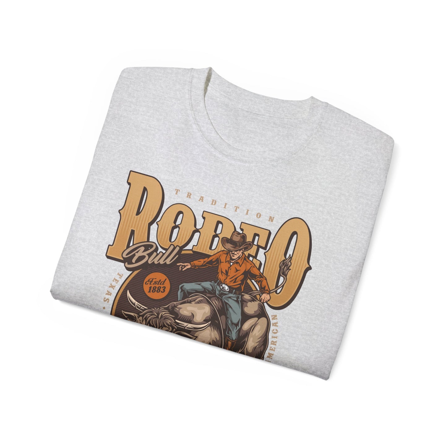 Western Rodeo Cowboy Tee - Fun Casual Shirt for Rodeo Fans, Gift for Country Lovers, Festival Outfit, Everyday Wear, Rodeo Apparel - Tradition Rodeo Bull - Real Cowboys