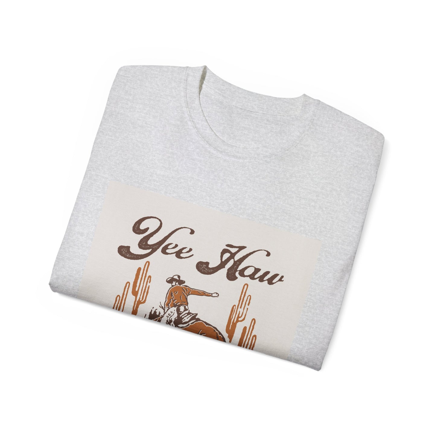 Unisex Ultra Cotton Tee - Wild West Cowboy - Yee Haw
