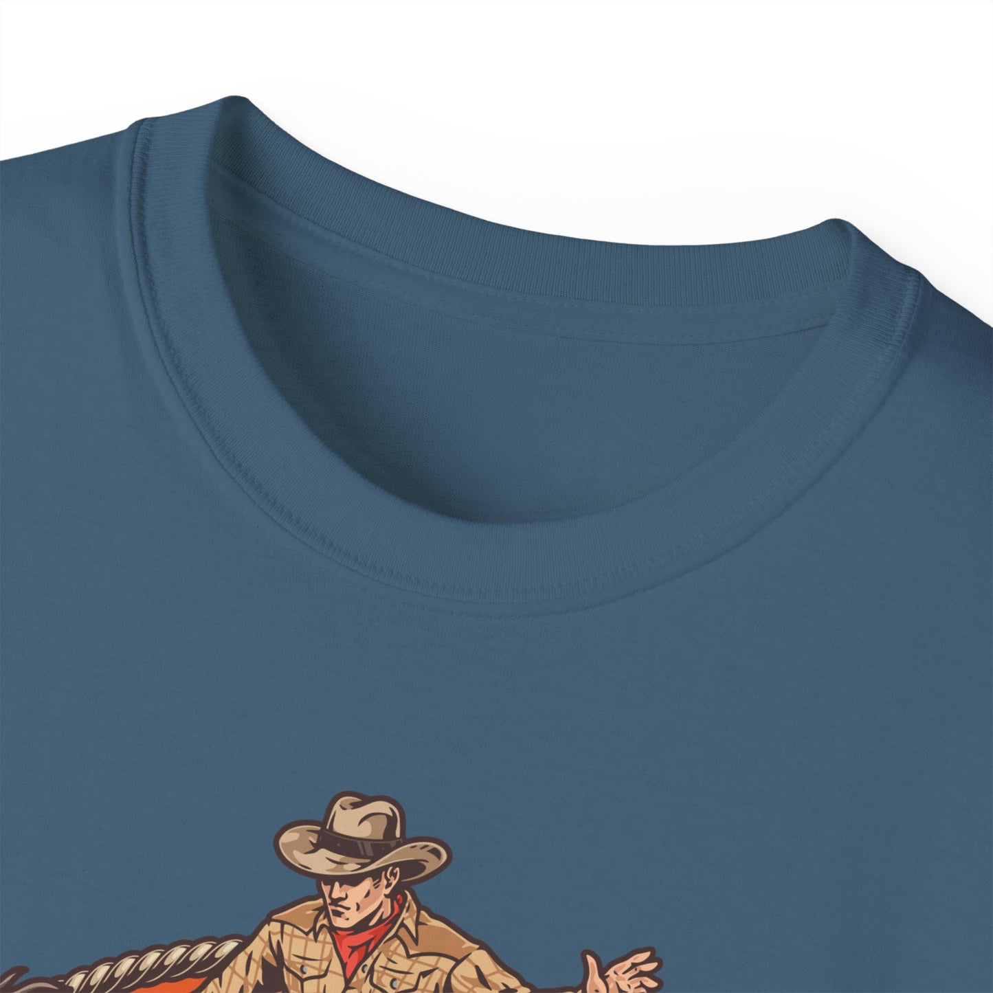 Western Rodeo Cowboy Tee - Fun Casual Shirt for Rodeo Fans, Gift for Country Lovers, Festival Outfit, Everyday Wear, Rodeo Apparel - Rodeo Cowboy - Texas