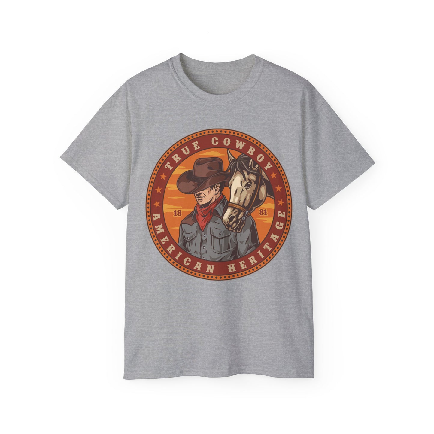 Unisex Ultra Cotton Tee - True Cowboy - American Heritage