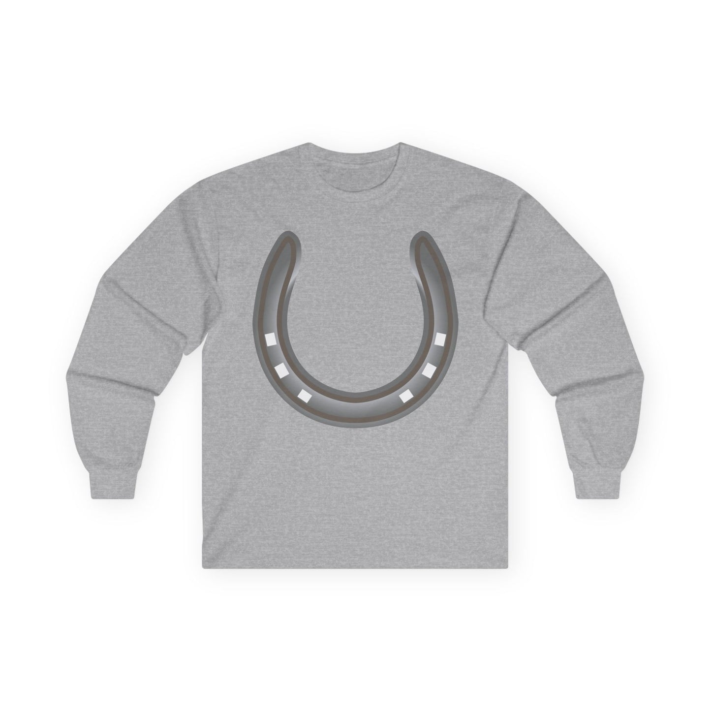 Unisex Ultra Cotton Long Sleeve Tee - Rodeo - Horseshoe
