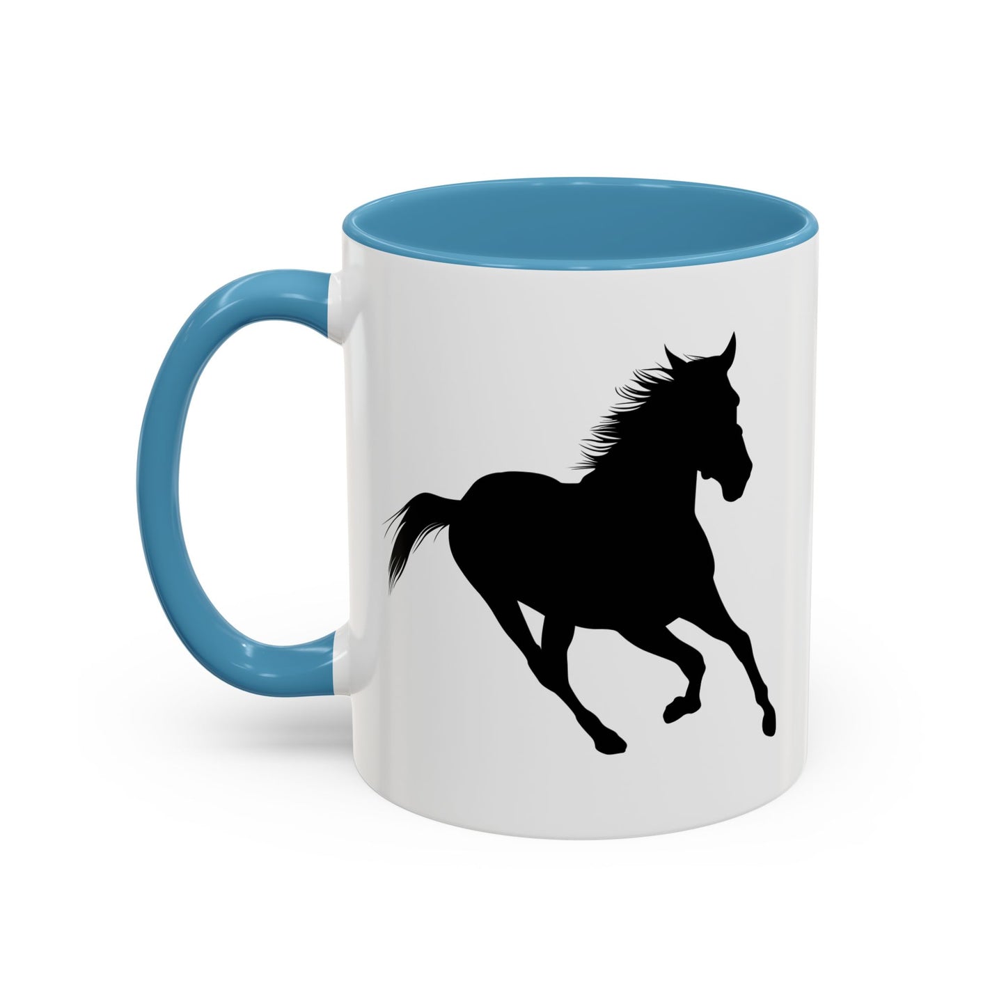 Accent Coffee Mug (11, 15oz) - Wild Horse - Running Leaning Left X 300
