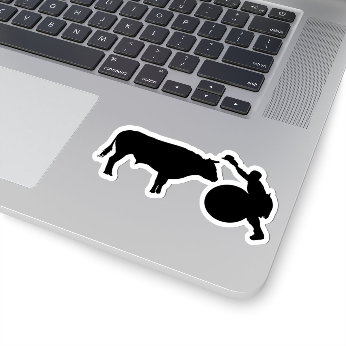 Kiss-Cut Stickers - Clown and Bull - Silhouette - V2