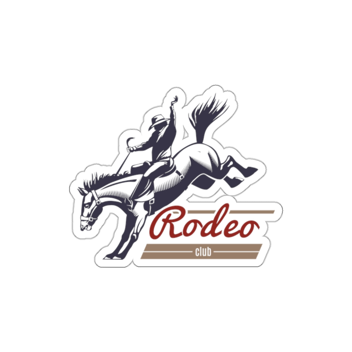 Die-cut stickers - Western Cowboy - Rodeo Club