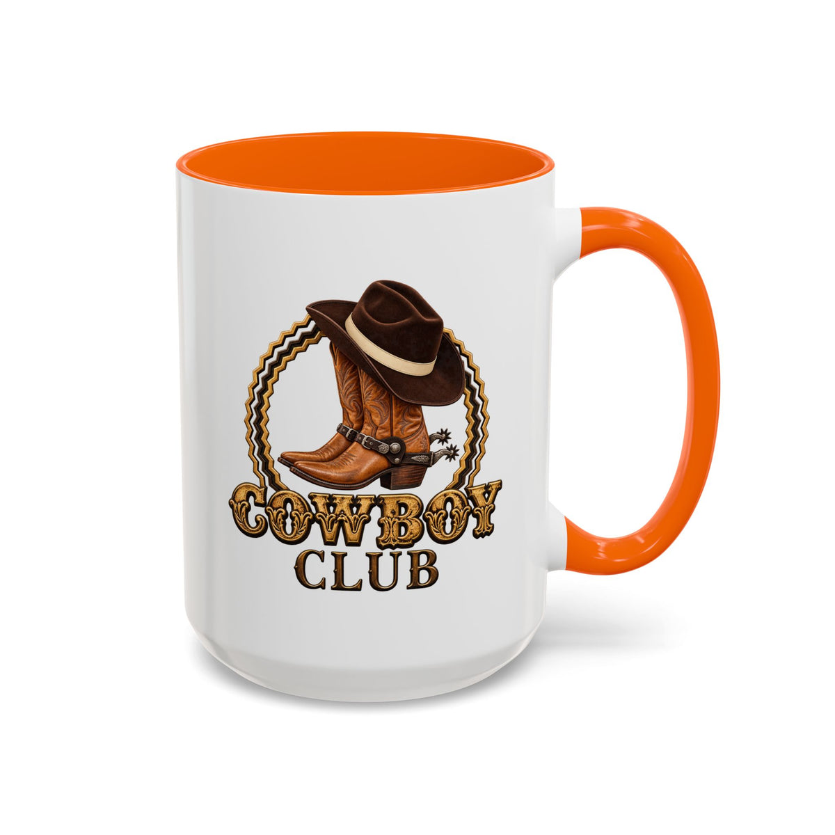 Accent Coffee Mug (11, 15oz) - Cowboys - Cowboy Club - Color - 3D Transparent