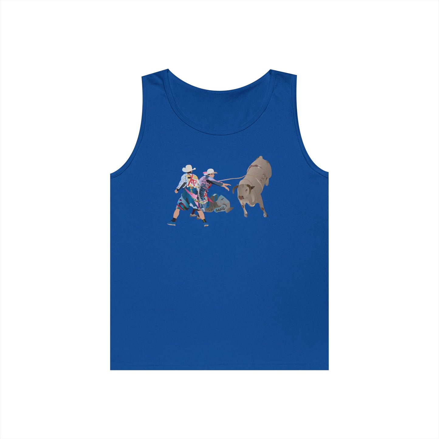 Unisex Heavy Cotton Tank Top - Clowns and Bull