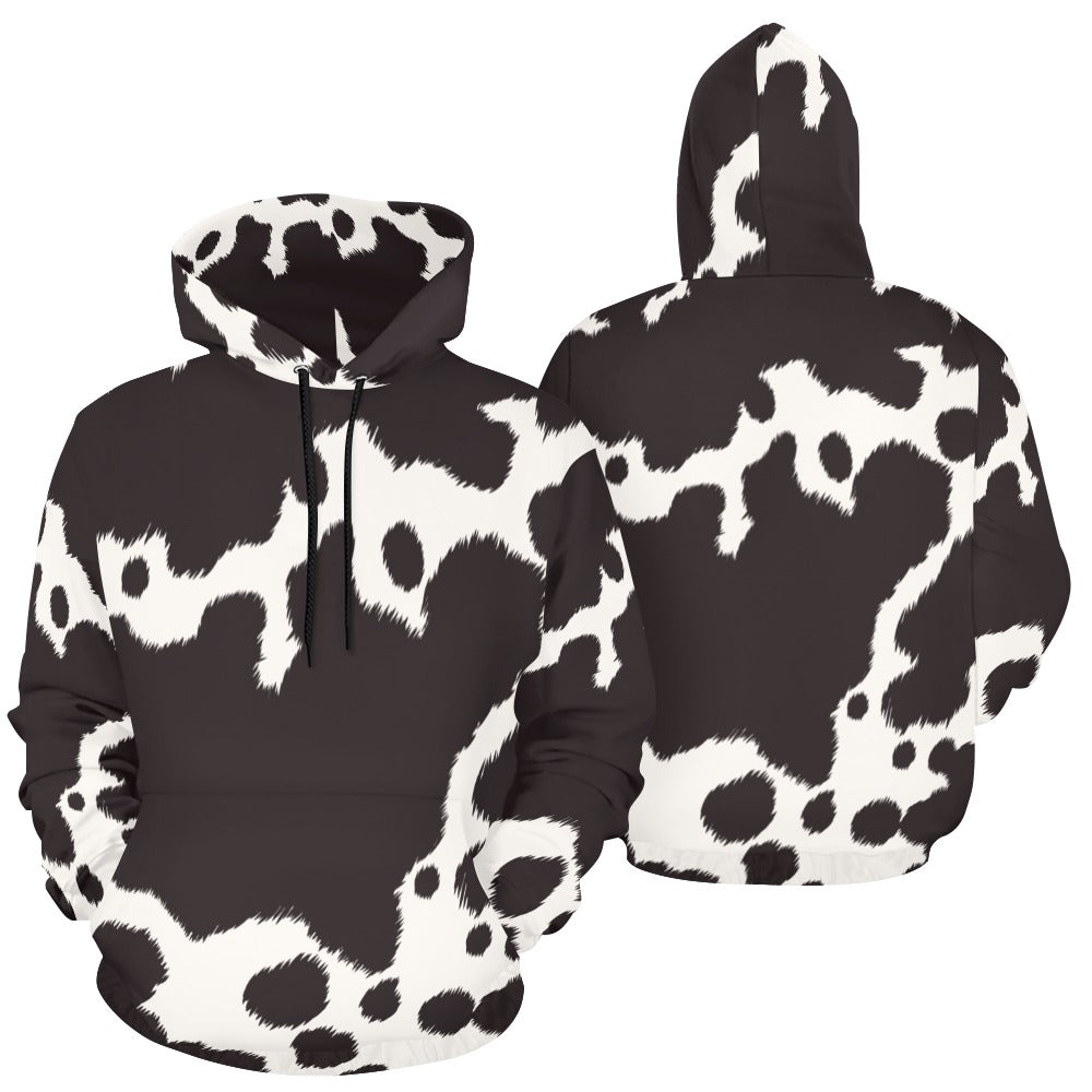 Men's All Over Print Hoodie (USA Size) (Model H13) - Cattle Skin