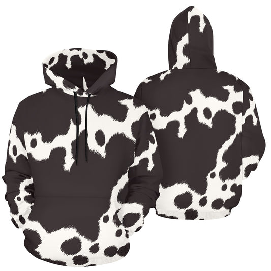 Men's All Over Print Hoodie (USA Size) (Model H13) - Cattle Skin