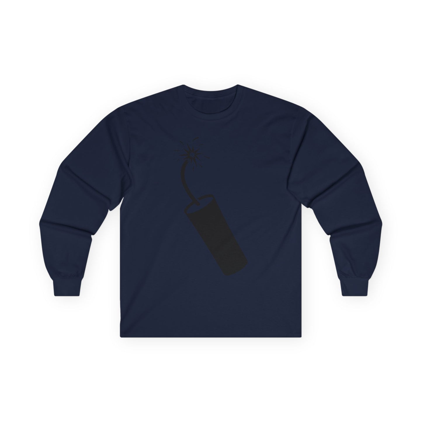 Unisex Ultra Cotton Long Sleeve Tee - Dynamite Stick w Burng Fuse X 300