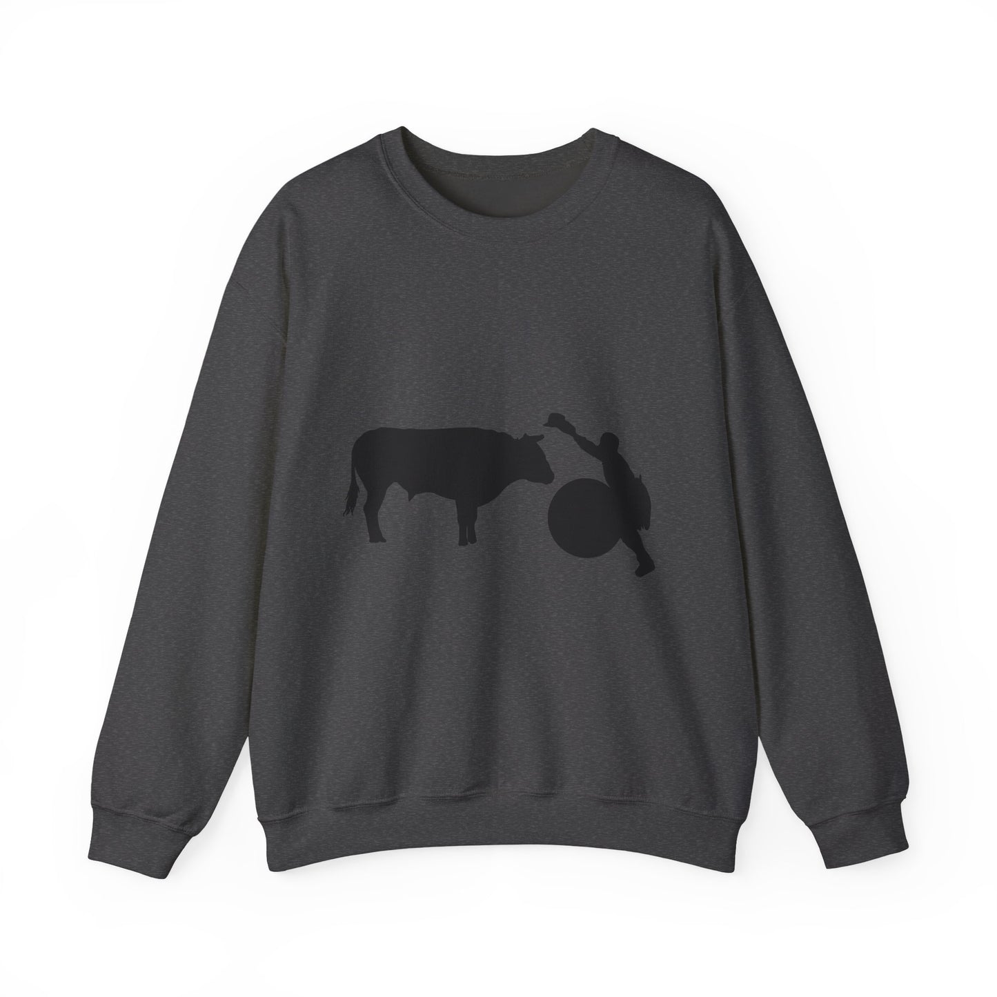 Crewneck Sweatshirt - Clown and Bull - Silhouette - V2