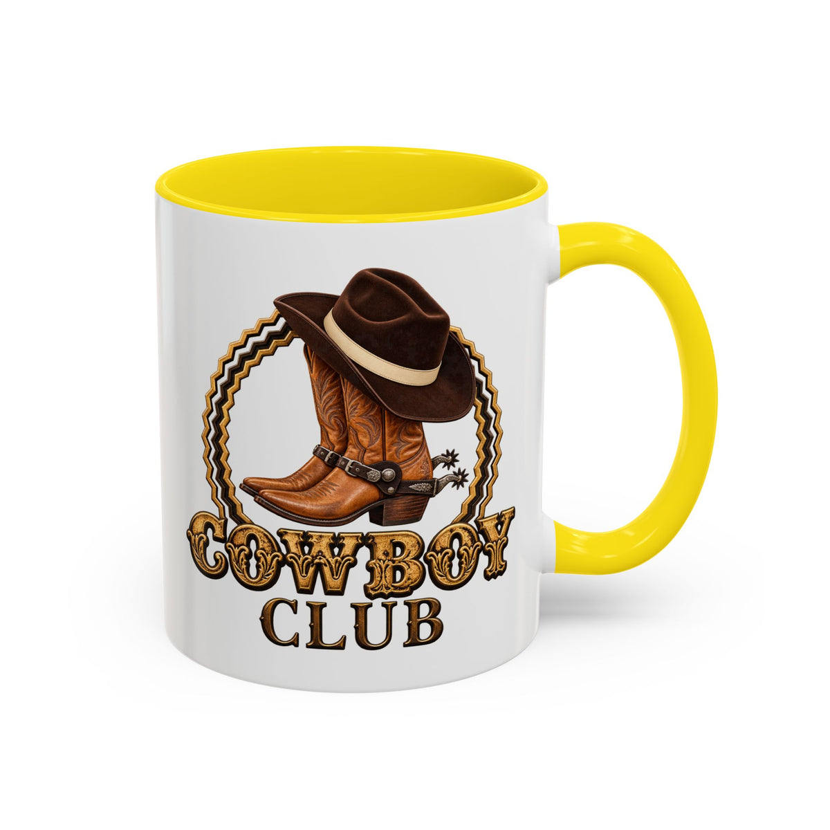 Accent Coffee Mug (11, 15oz) - Cowboys - Cowboy Club - Color - 3D Transparent