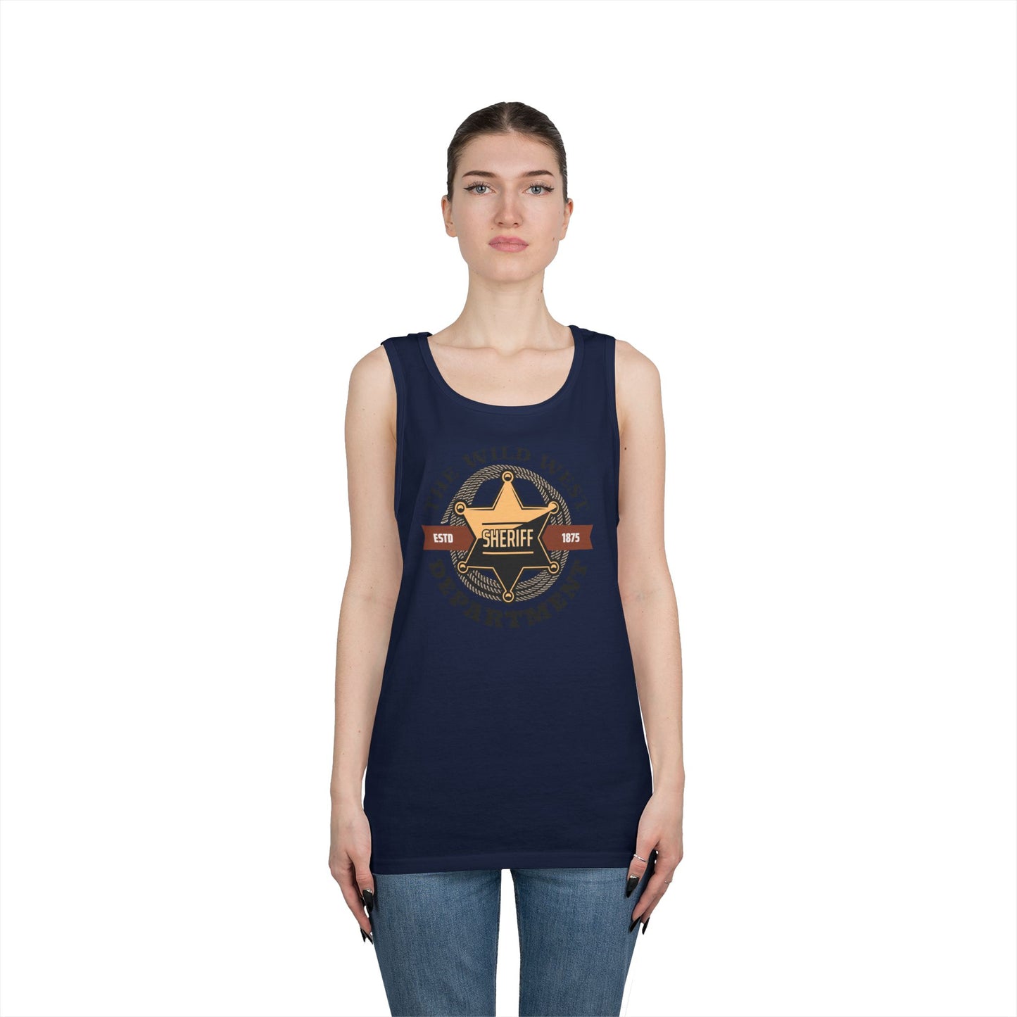 Unisex Heavy Cotton Tank Top - Sheriff Depart
