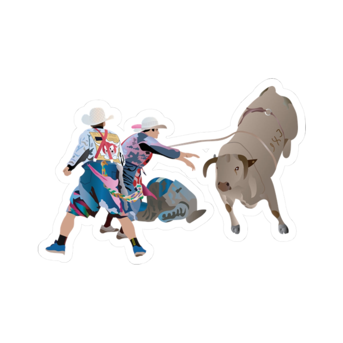 Kiss-Cut Stickers - Clowns and Bull