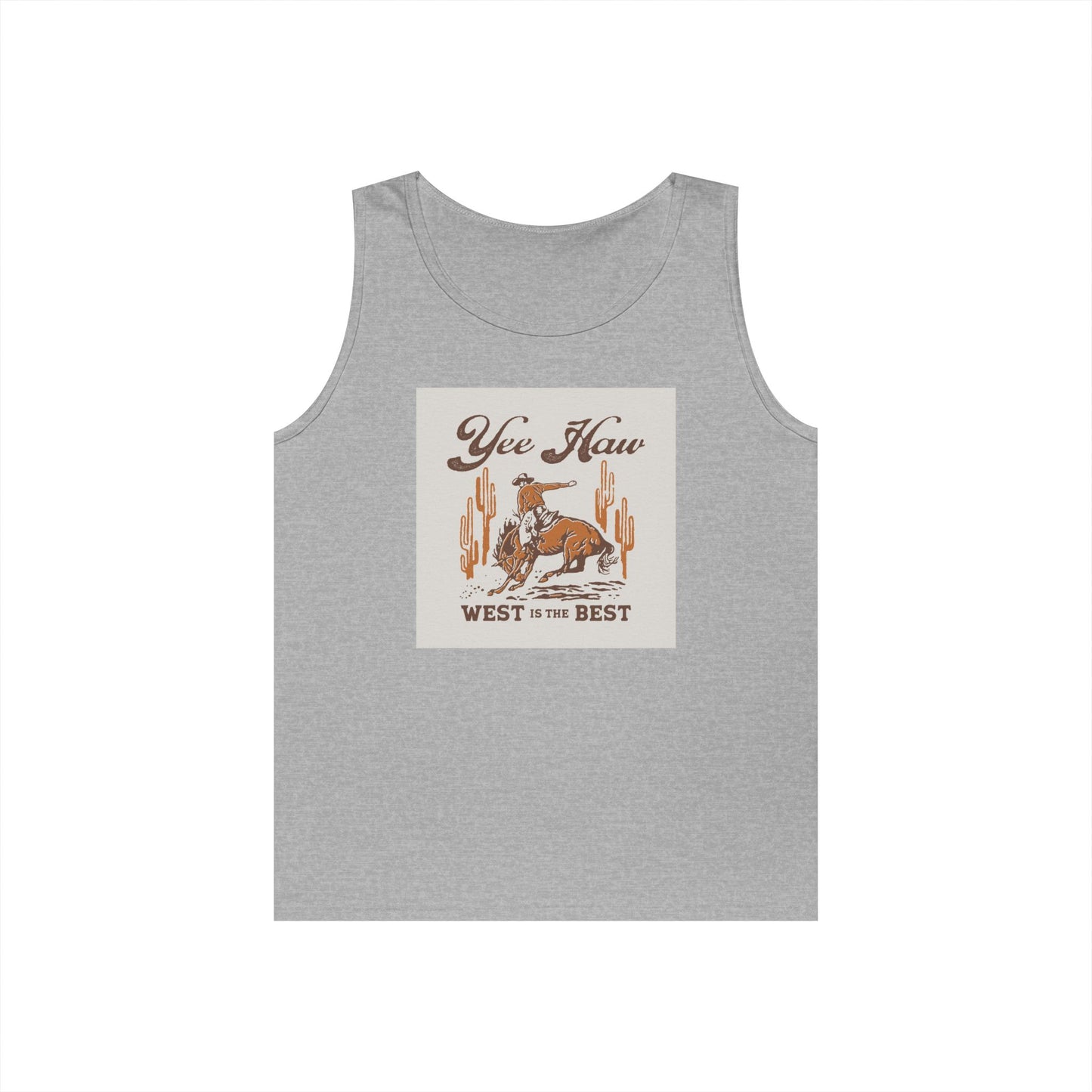 Unisex Heavy Cotton Tank Top - Wild West Cowboy - Yee Haw