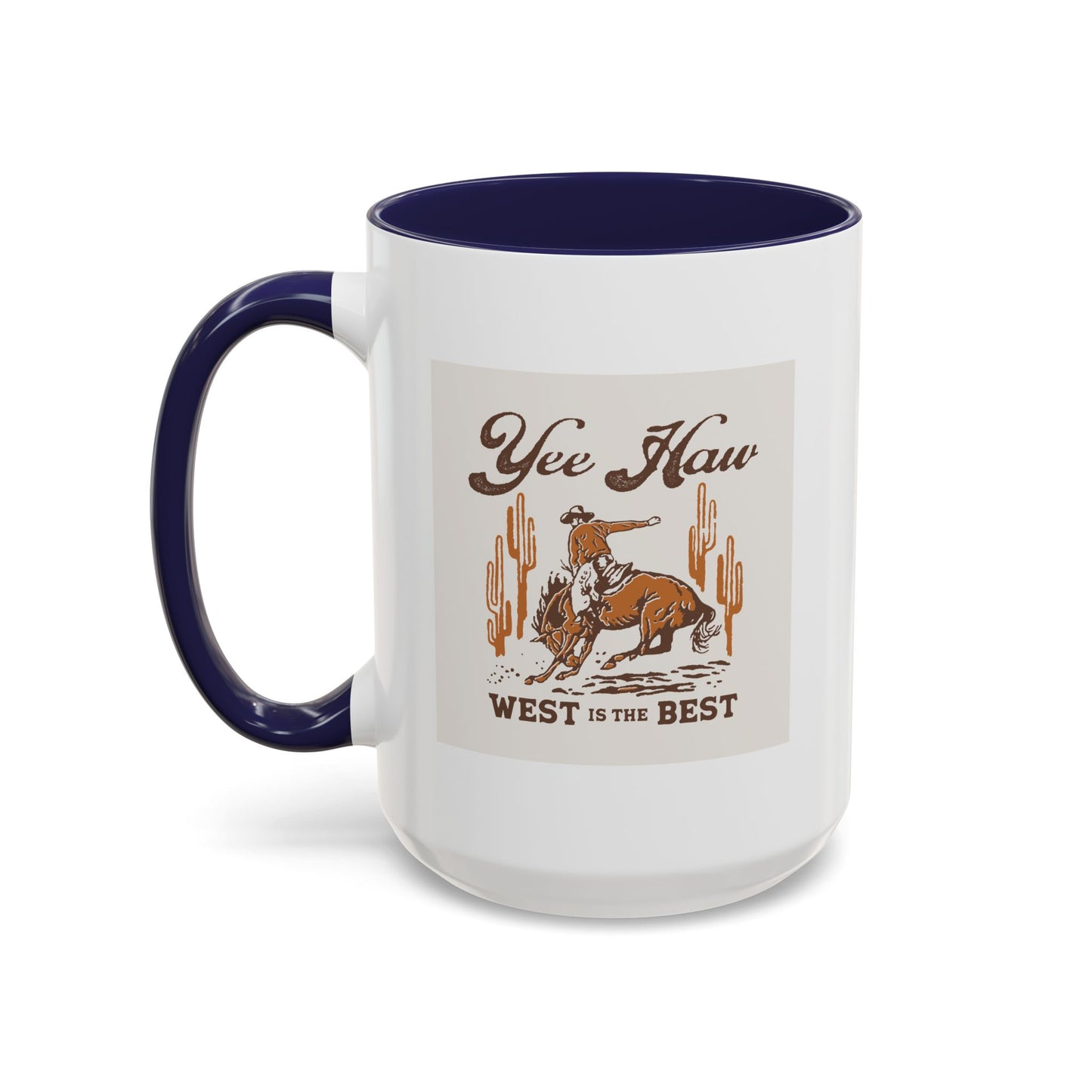 Accent Coffee Mug (11, 15oz) - Wild West Cowboy - Yee Haw