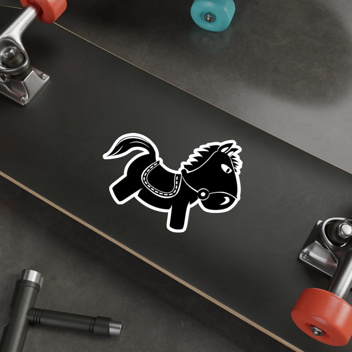 Die-cut stickers - Kids Rocking Horse X 300