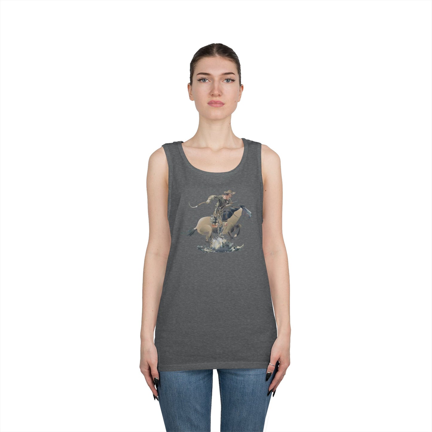 Unisex Heavy Cotton Tank Top - COWBOY