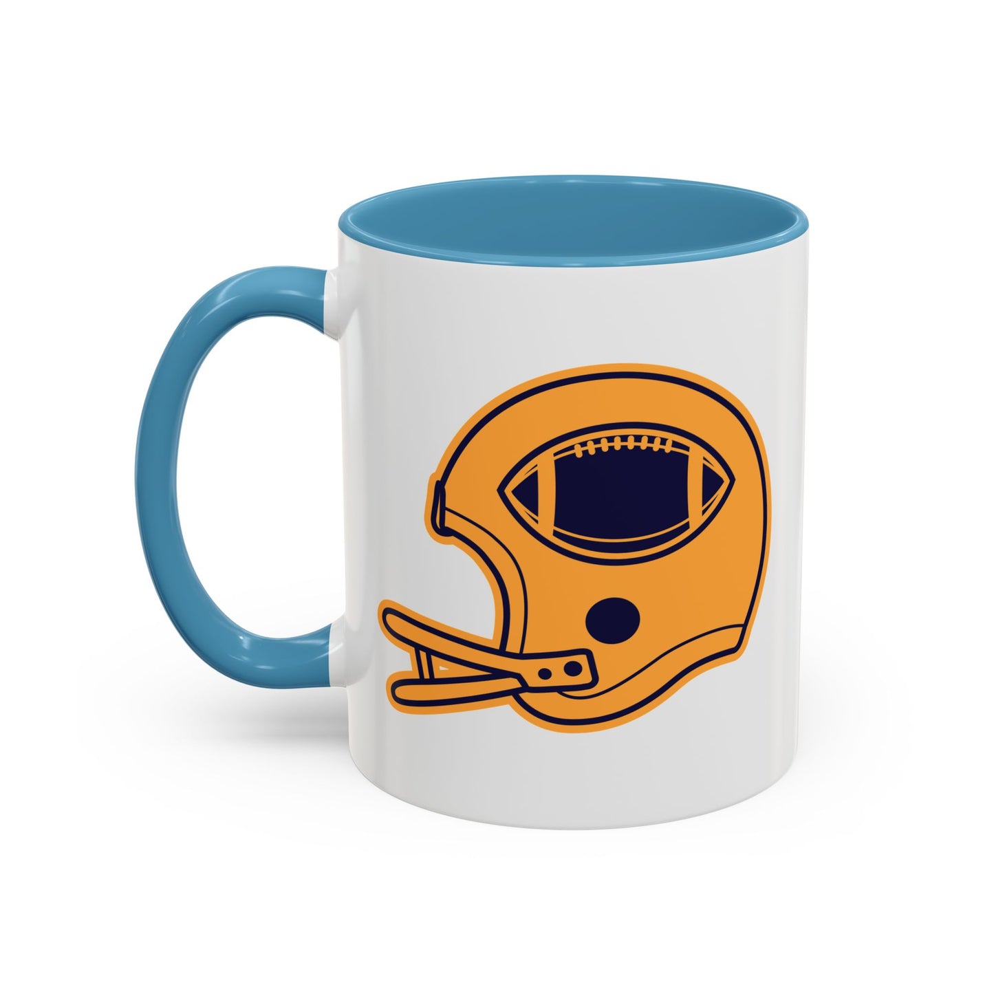 Accent Coffee Mug (11, 15oz) - Football Helmet