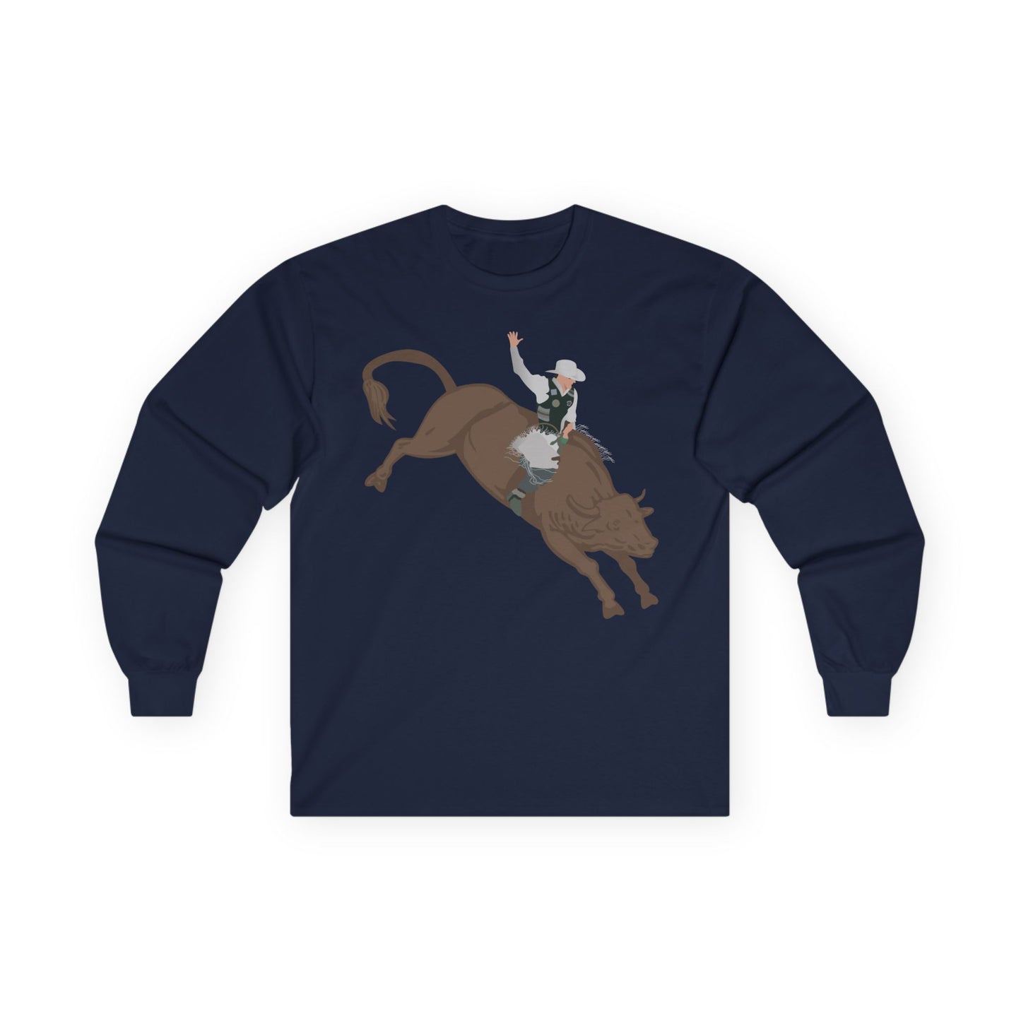 Unisex Ultra Cotton Long Sleeve Tee - Cowboy - V2