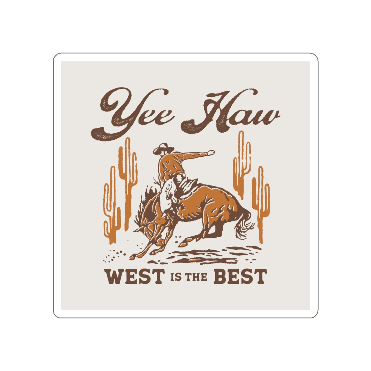 Die-cut stickers - Wild West Cowboy - Yee Haw