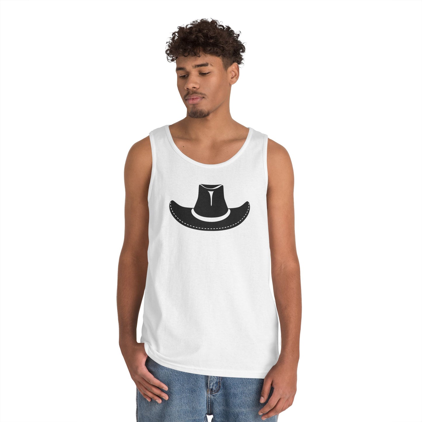 Unisex Heavy Cotton Tank Top - Cowboy Hat - Forward X 300