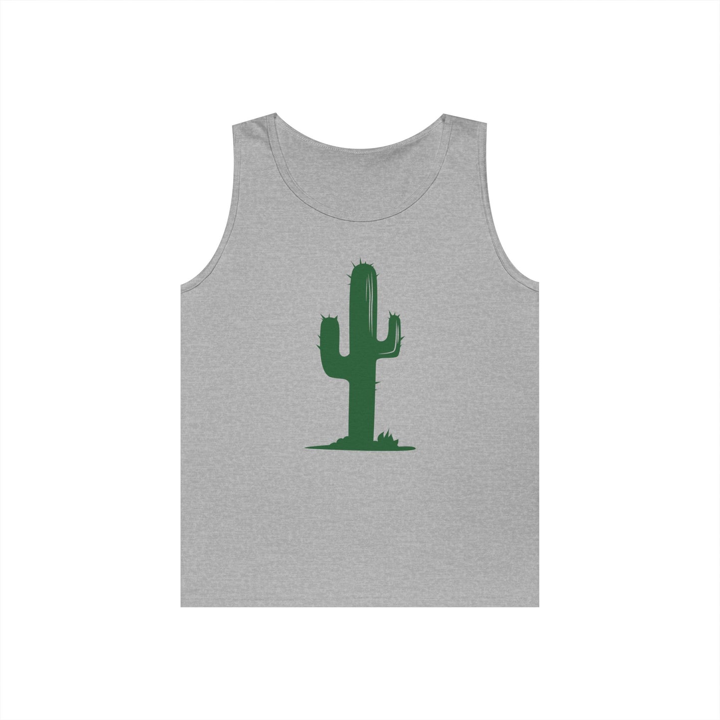 Unisex Heavy Cotton Tank Top - Green Western Cactus X 300