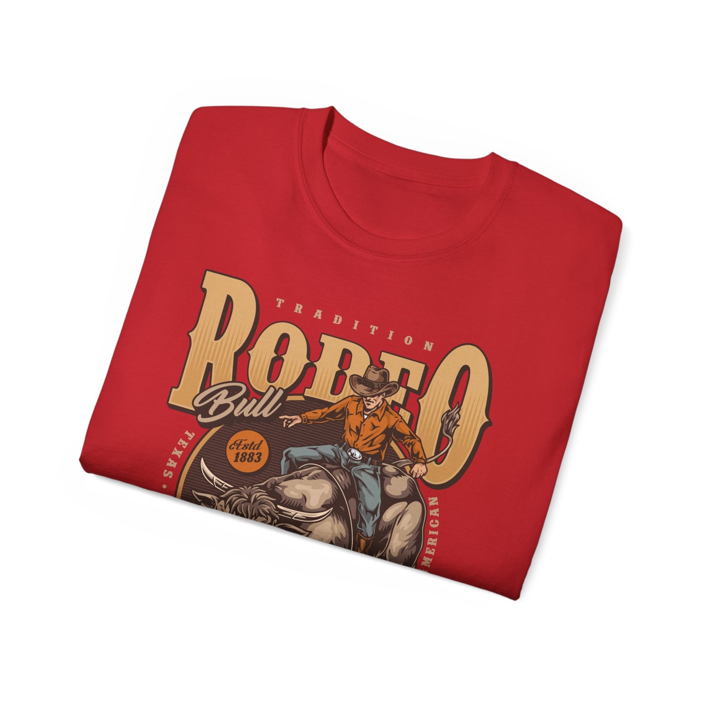 Western Rodeo Cowboy Tee - Fun Casual Shirt for Rodeo Fans, Gift for Country Lovers, Festival Outfit, Everyday Wear, Rodeo Apparel - Tradition Rodeo Bull - Real Cowboys