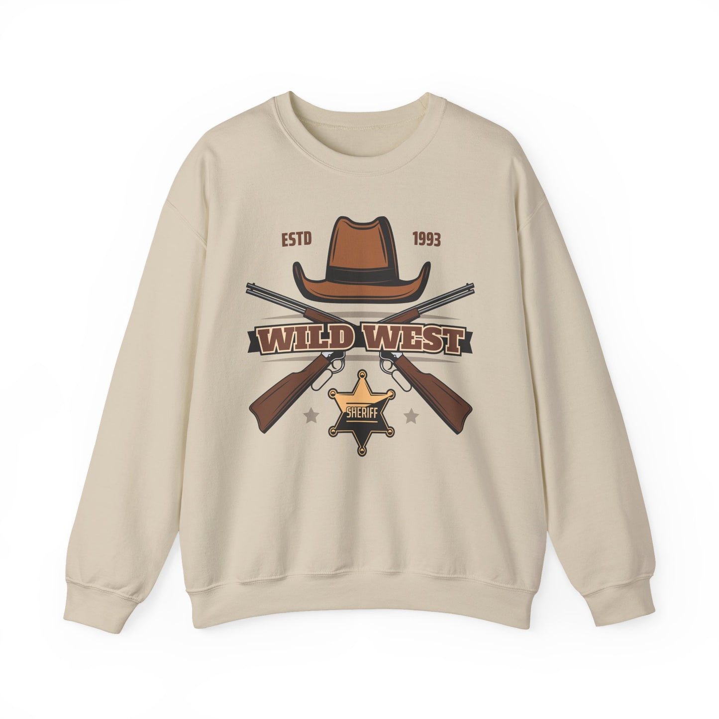 Crewneck Sweatshirt - Wild West - Sheriff
