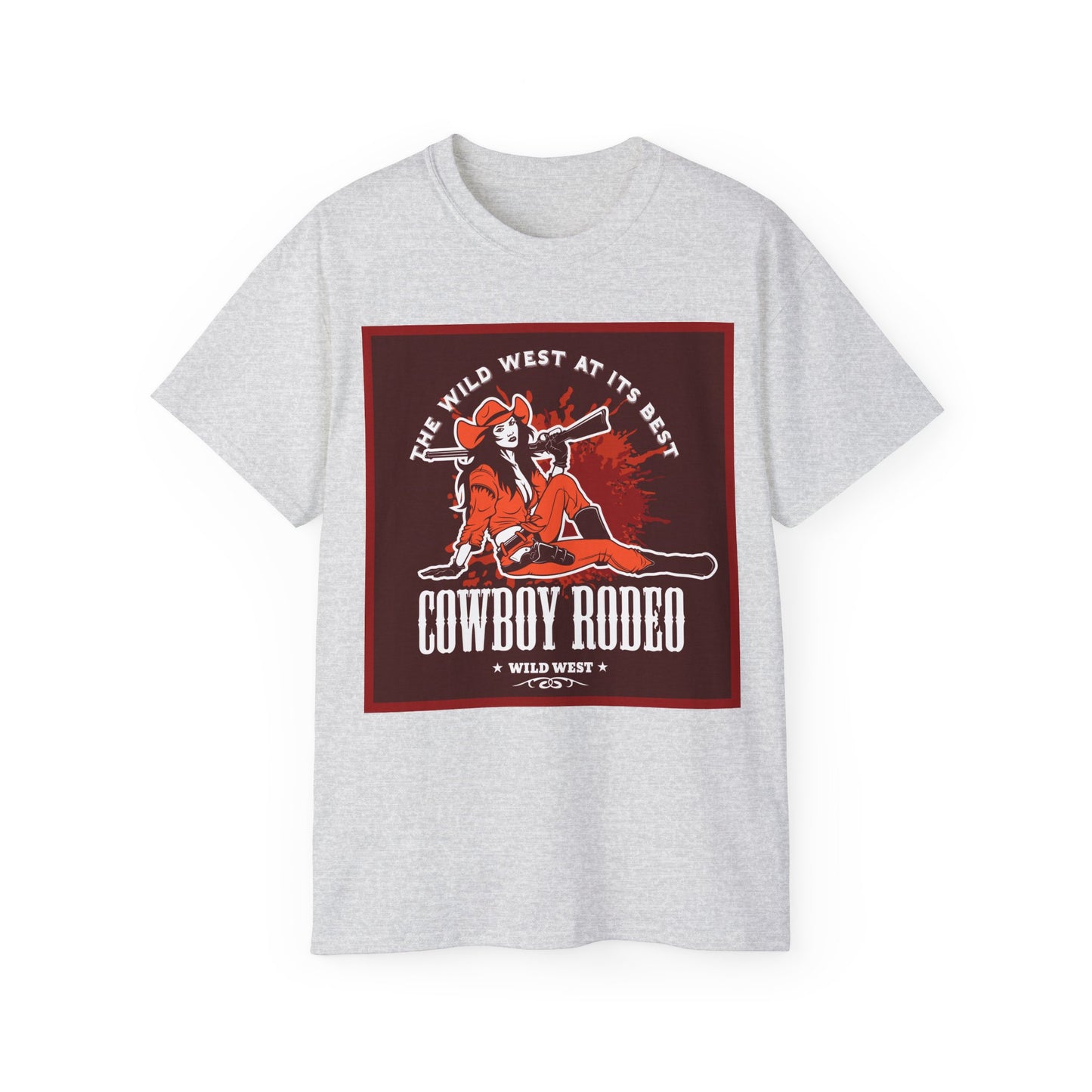 Unisex Ultra Cotton Tee - The Wild West at its Best - Cowboy Rodeo