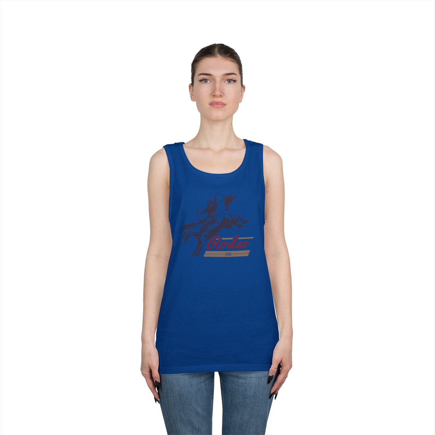 Unisex Heavy Cotton Tank Top - Western Cowboy - Rodeo Club