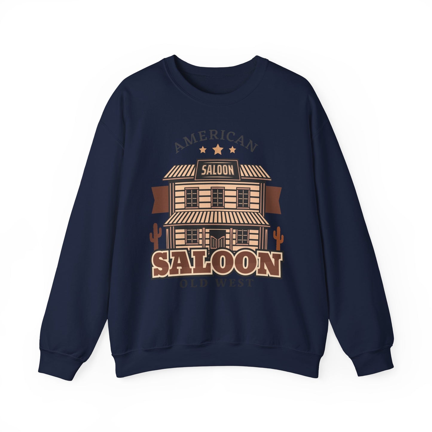 Crewneck Sweatshirt - American Cowboy - Saloon - Wild West