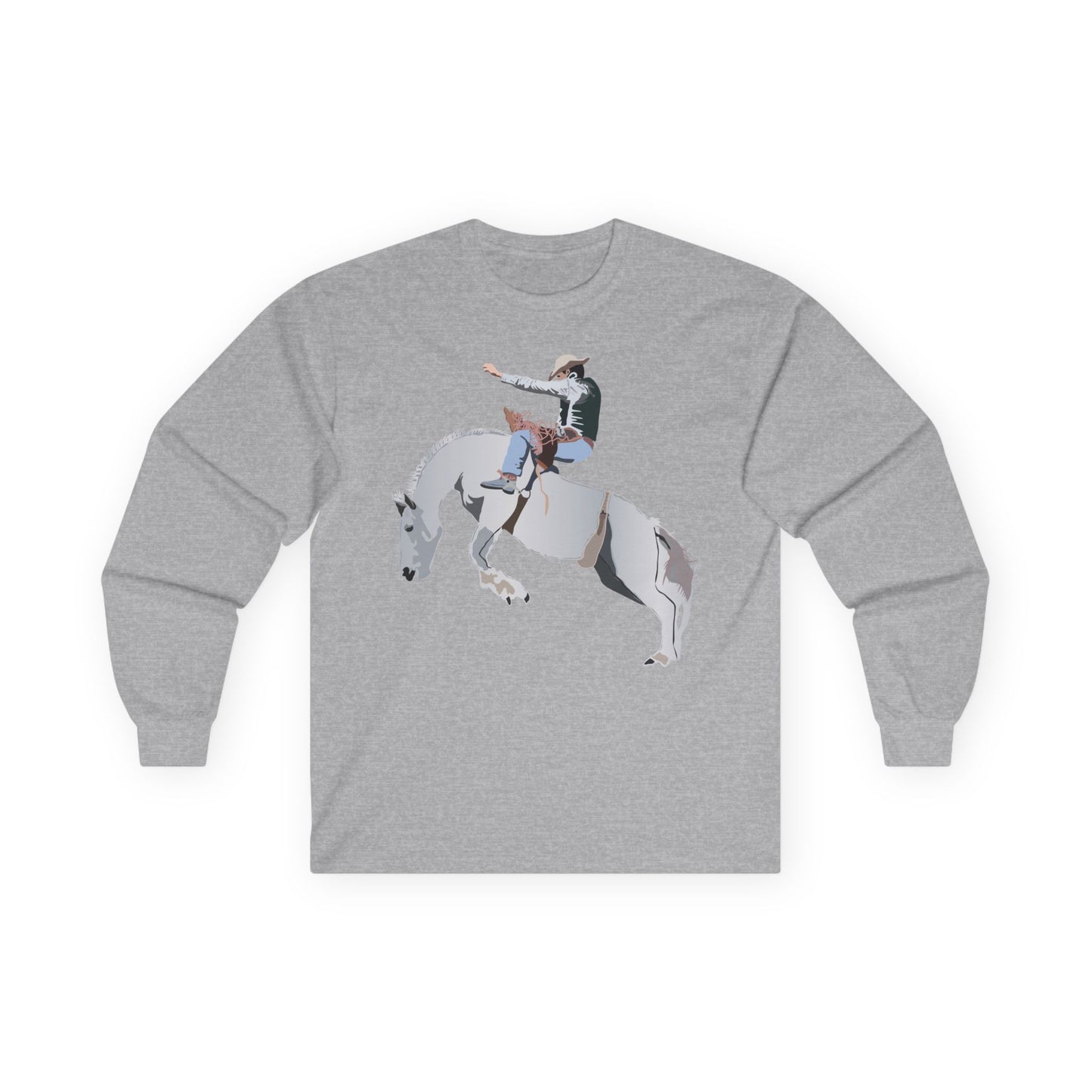 Unisex Ultra Cotton Long Sleeve Tee - Augusta - Rodeo