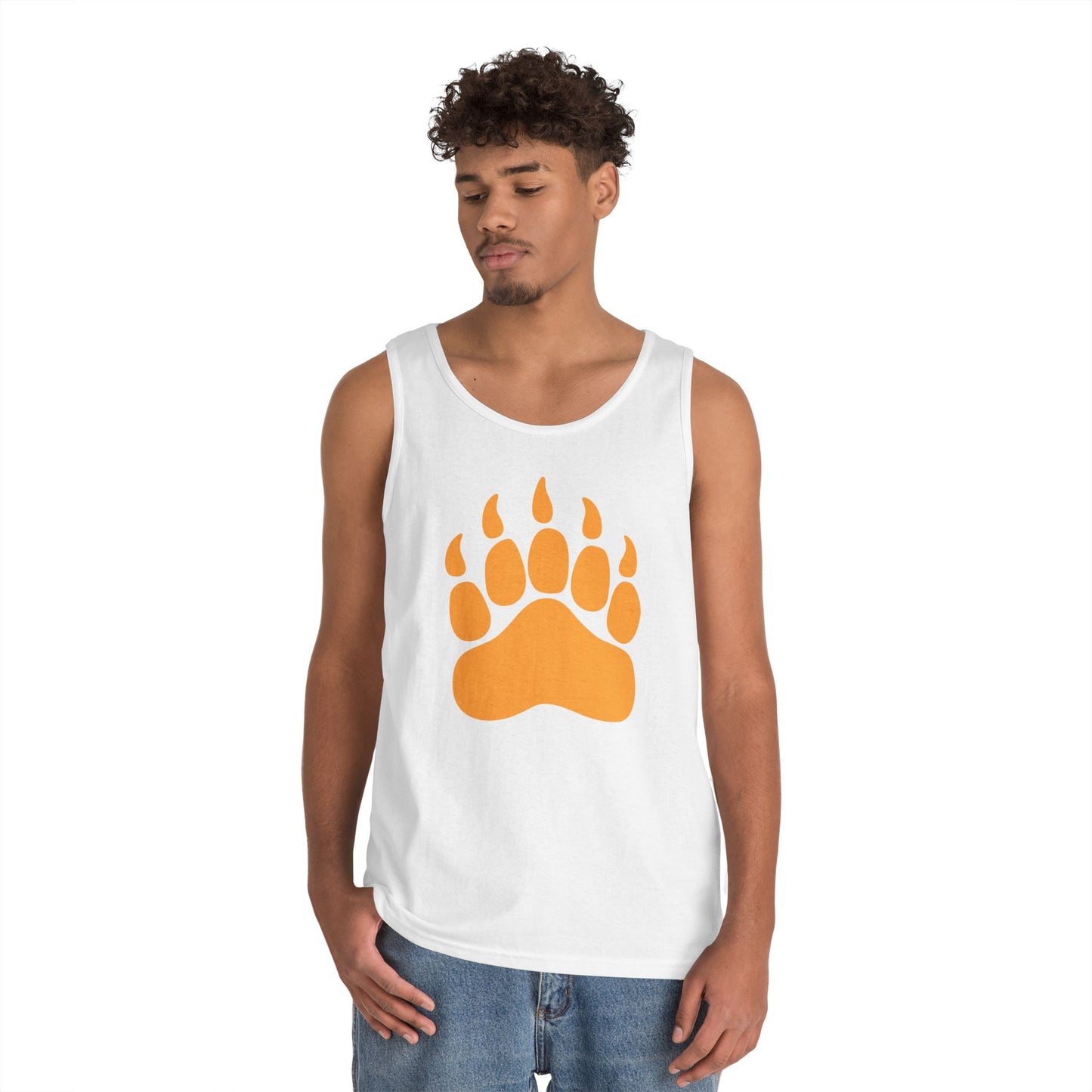 Unisex Heavy Cotton Tank Top - Bear Paw