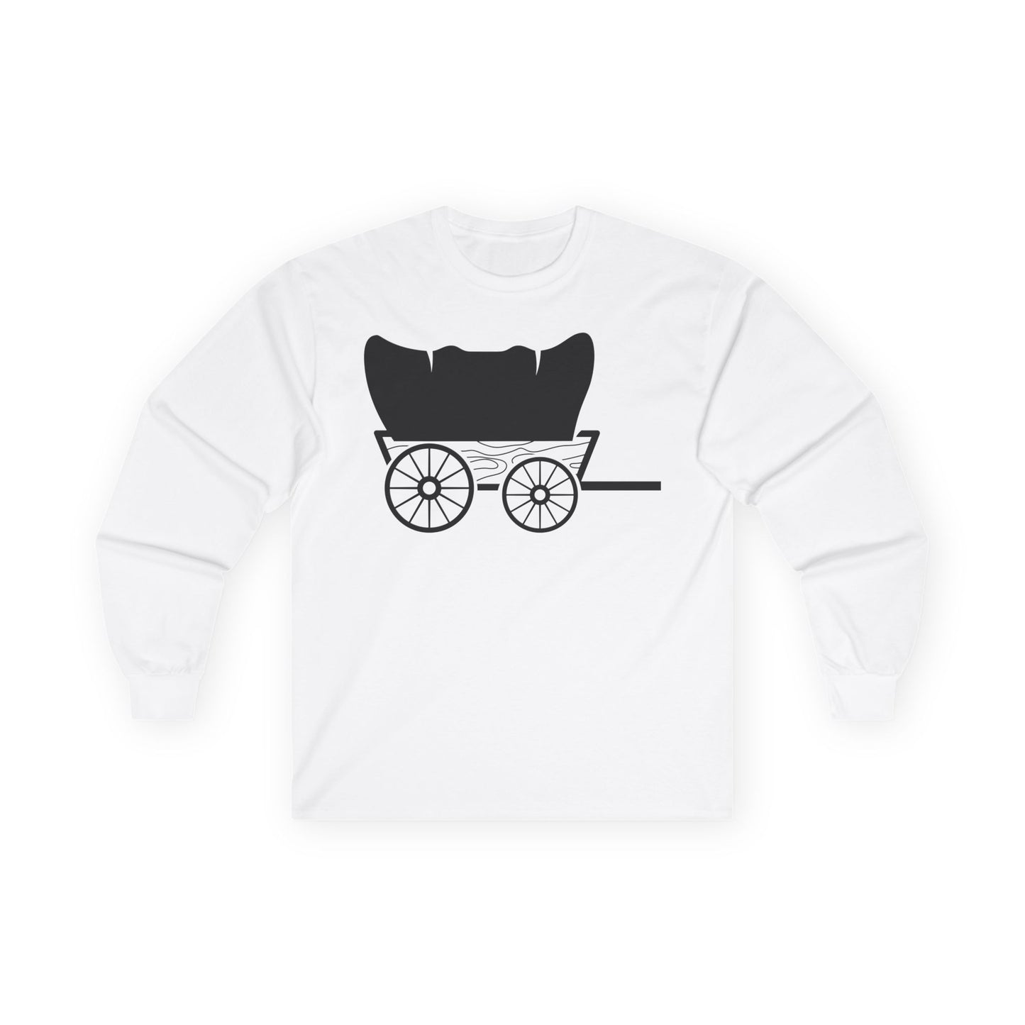 Unisex Ultra Cotton Long Sleeve Tee - Covered Wagon X 300